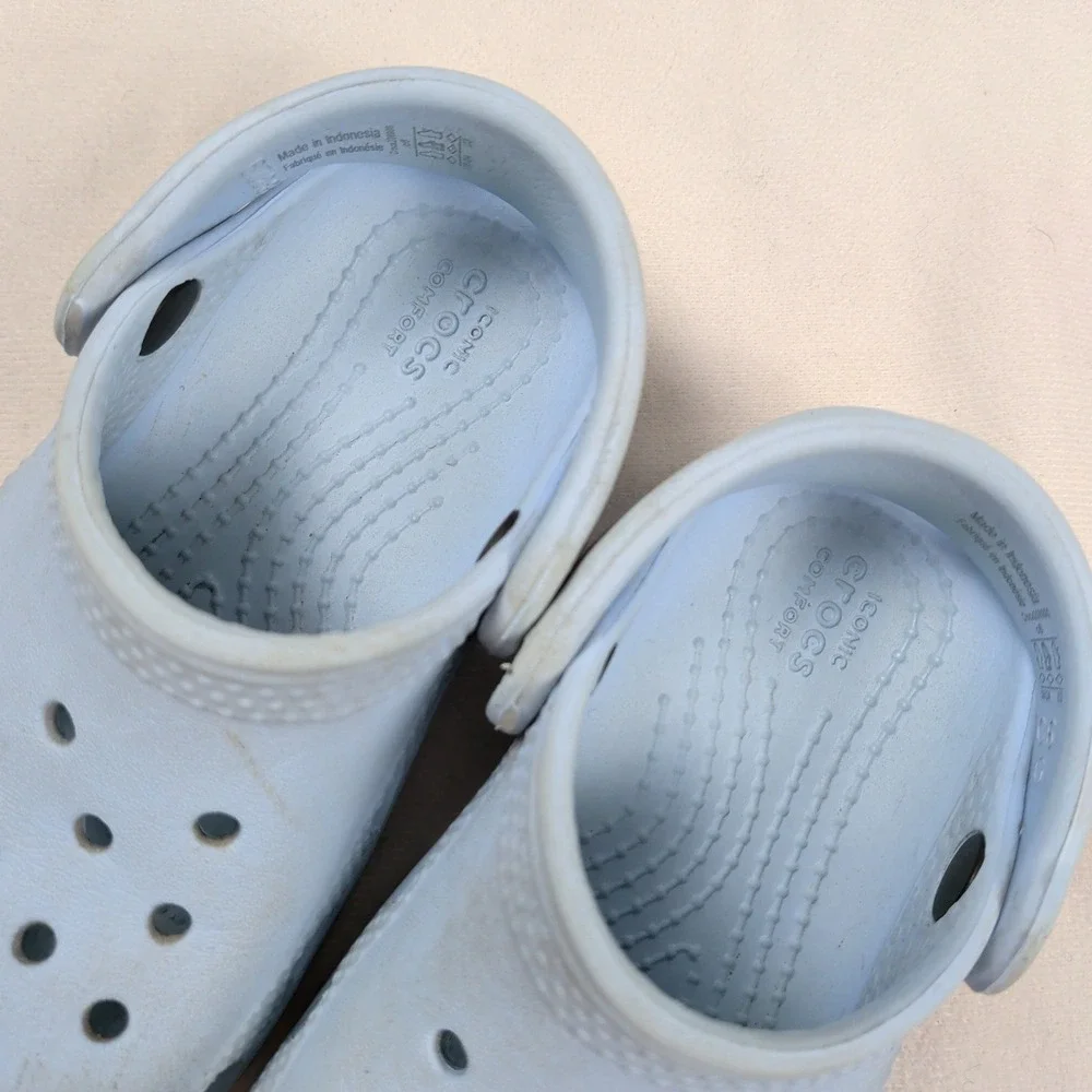 Crocs Classic Clog Light Blue Toddler Size C6 Slip On Water Shoes